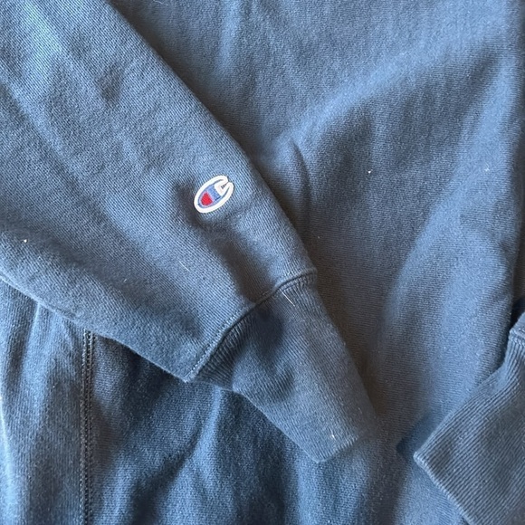 Champion Crewneck Sweatshirt Fuzzy Letters - Picture 6 of 6